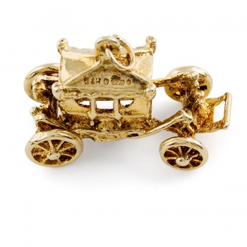 9ct gold Carriage Charm